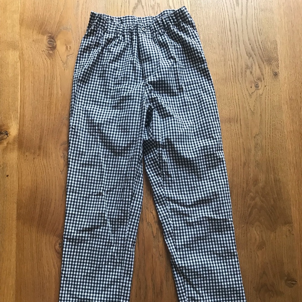 gingham brandy pants
